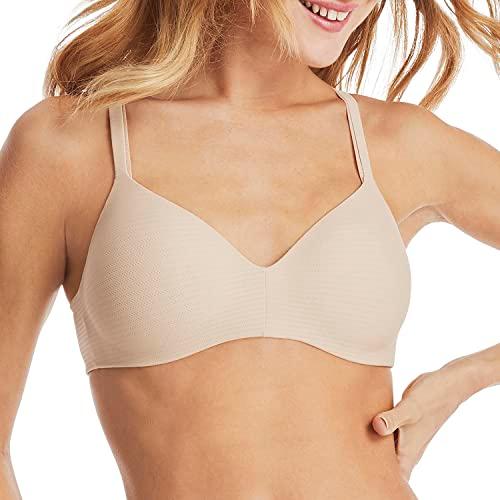Warner's Women's No Side Effects Underarm-Smoothing Comfort Wireless  Lightly Lined T-Shirt Bra 1056, Blue Granite, 38D : : Fashion